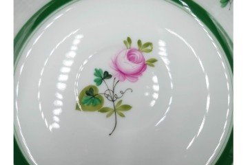 ハンガリー製　HEREND(ヘレンド)　ウィーンの薔薇　カップ&ソーサー3客・クリーマー・オープンシュガーのセット　(R-087297)