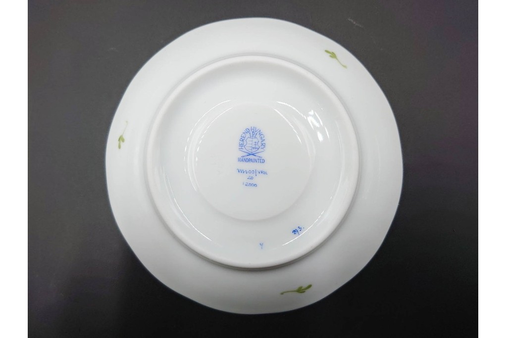 ハンガリー製　HEREND(ヘレンド)　ウィーンの薔薇　カップ&ソーサー3客・クリーマー・オープンシュガーのセット　(R-087297)