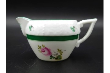 ハンガリー製　HEREND(ヘレンド)　ウィーンの薔薇　カップ&ソーサー3客・クリーマー・オープンシュガーのセット　(R-087297)