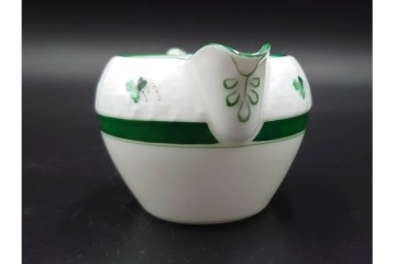 ハンガリー製　HEREND(ヘレンド)　ウィーンの薔薇　カップ&ソーサー3客・クリーマー・オープンシュガーのセット　(R-087297)