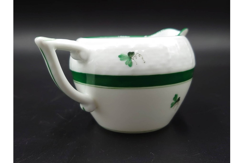 ハンガリー製　HEREND(ヘレンド)　ウィーンの薔薇　カップ&ソーサー3客・クリーマー・オープンシュガーのセット　(R-087297)