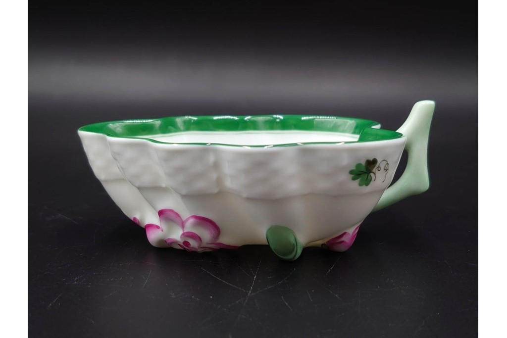 ハンガリー製　HEREND(ヘレンド)　ウィーンの薔薇　カップ&ソーサー3客・クリーマー・オープンシュガーのセット　(R-087297)