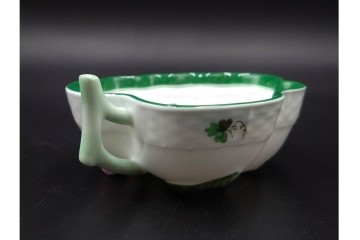 ハンガリー製　HEREND(ヘレンド)　ウィーンの薔薇　カップ&ソーサー3客・クリーマー・オープンシュガーのセット　(R-087297)