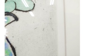 真作　サイン&メッセージ入り　リチャード・スペア(Richard Spare)　73/150　ドライポイント(銅版画)・水彩画　「Purple African Violet(パープル・アフリカン・バイオレット)」　(R-087299)