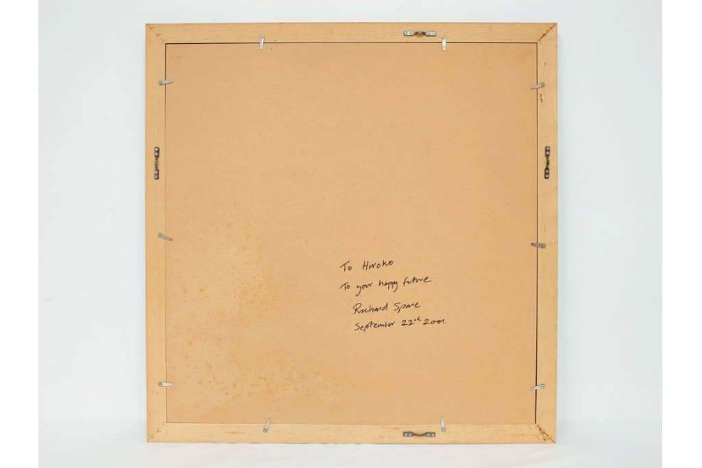 真作　サイン&メッセージ入り　リチャード・スペア(Richard Spare)　73/150　ドライポイント(銅版画)・水彩画　「Purple African Violet(パープル・アフリカン・バイオレット)」　(R-087299)