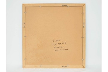 真作　サイン&メッセージ入り　リチャード・スペア(Richard Spare)　73/150　ドライポイント(銅版画)・水彩画　「Purple African Violet(パープル・アフリカン・バイオレット)」　(R-087299)