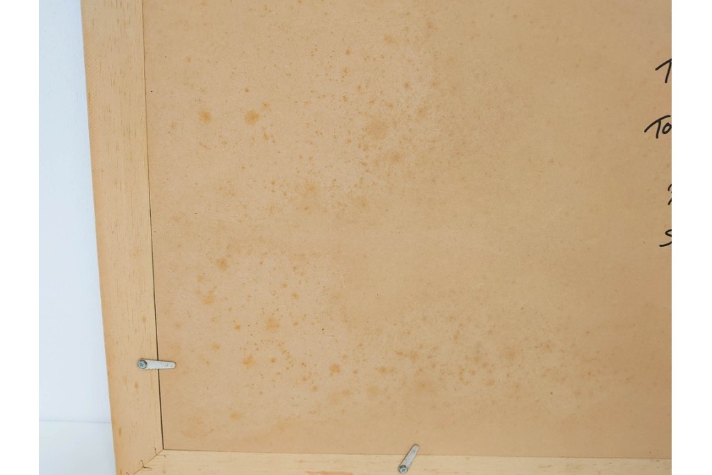 真作　サイン&メッセージ入り　リチャード・スペア(Richard Spare)　73/150　ドライポイント(銅版画)・水彩画　「Purple African Violet(パープル・アフリカン・バイオレット)」　(R-087299)