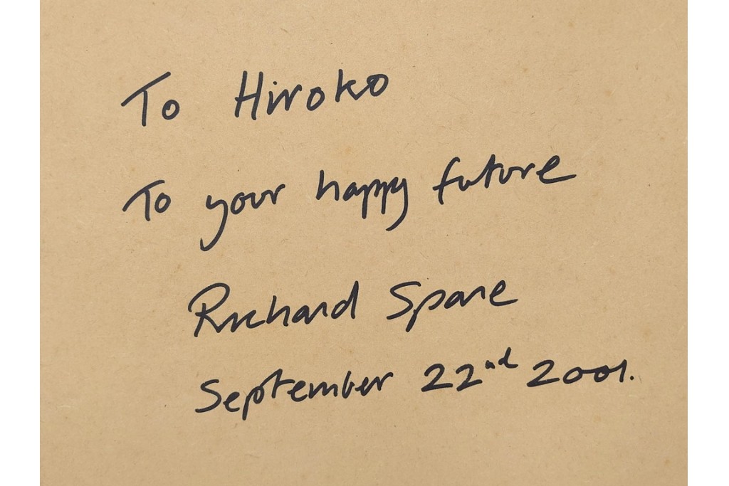 真作　サイン&メッセージ入り　リチャード・スペア(Richard Spare)　73/150　ドライポイント(銅版画)・水彩画　「Purple African Violet(パープル・アフリカン・バイオレット)」　(R-087299)