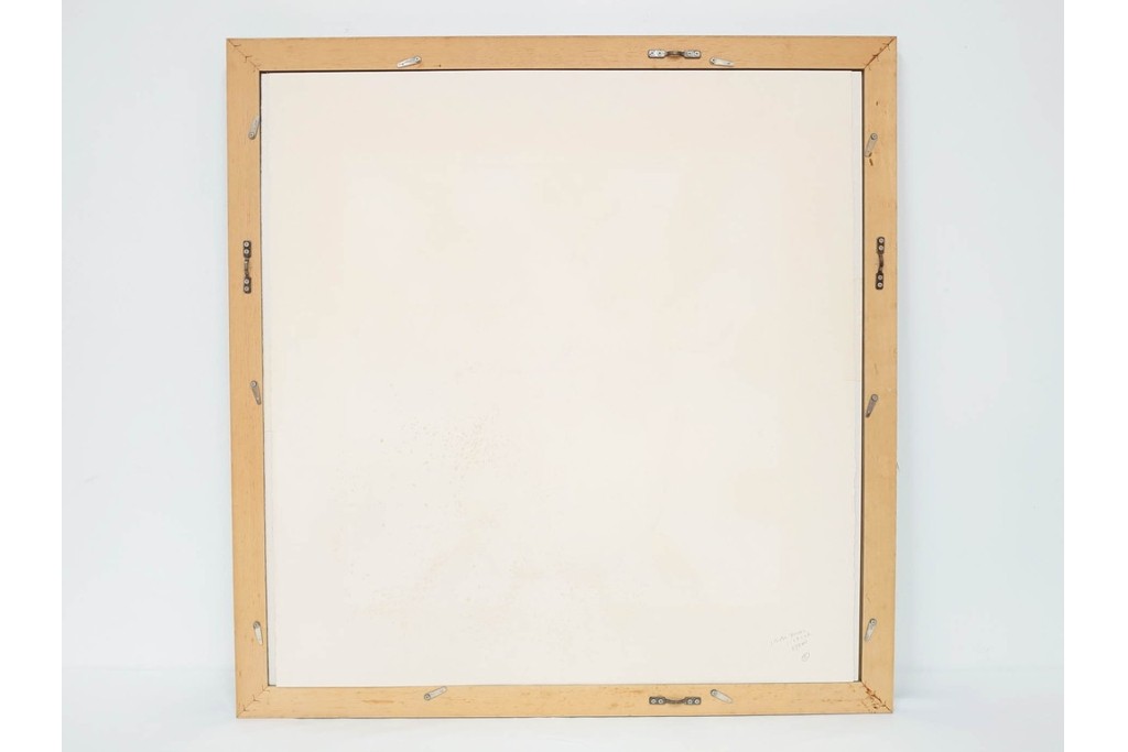 真作　サイン&メッセージ入り　リチャード・スペア(Richard Spare)　73/150　ドライポイント(銅版画)・水彩画　「Purple African Violet(パープル・アフリカン・バイオレット)」　(R-087299)