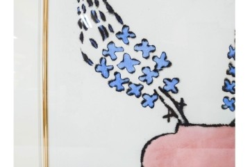 真作　サイン&メッセージ入り　リチャード・スペア(Richard Spare)　3/75　ドライポイント(銅版画)・水彩画　「Hearts and Flowers(ハートと花)」　外箱付き　(R-087300)