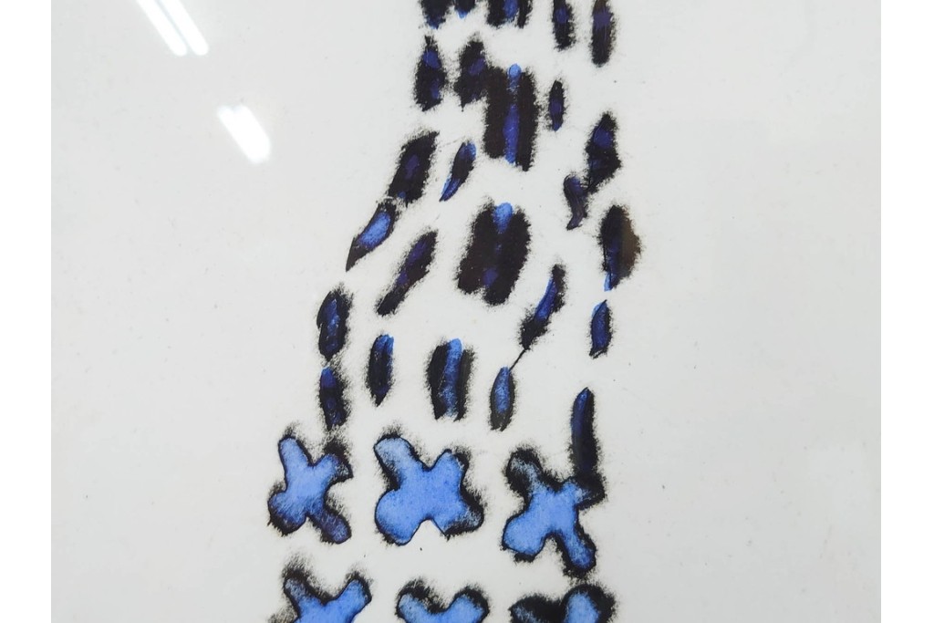 真作　サイン&メッセージ入り　リチャード・スペア(Richard Spare)　3/75　ドライポイント(銅版画)・水彩画　「Hearts and Flowers(ハートと花)」　外箱付き　(R-087300)