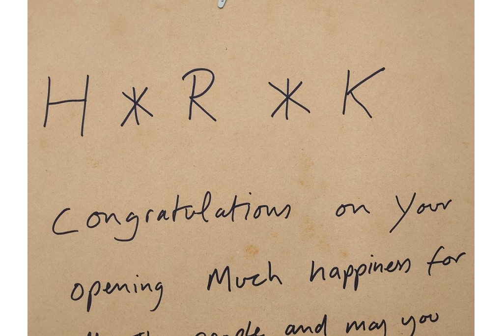 真作　サイン&メッセージ入り　リチャード・スペア(Richard Spare)　3/75　ドライポイント(銅版画)・水彩画　「Hearts and Flowers(ハートと花)」　外箱付き　(R-087300)