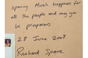 真作　サイン&メッセージ入り　リチャード・スペア(Richard Spare)　3/75　ドライポイント(銅版画)・水彩画　「Hearts and Flowers(ハートと花)」　外箱付き　(R-087300)