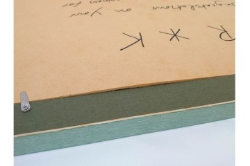 真作　サイン&メッセージ入り　リチャード・スペア(Richard Spare)　3/75　ドライポイント(銅版画)・水彩画　「Hearts and Flowers(ハートと花)」　外箱付き　(R-087300)