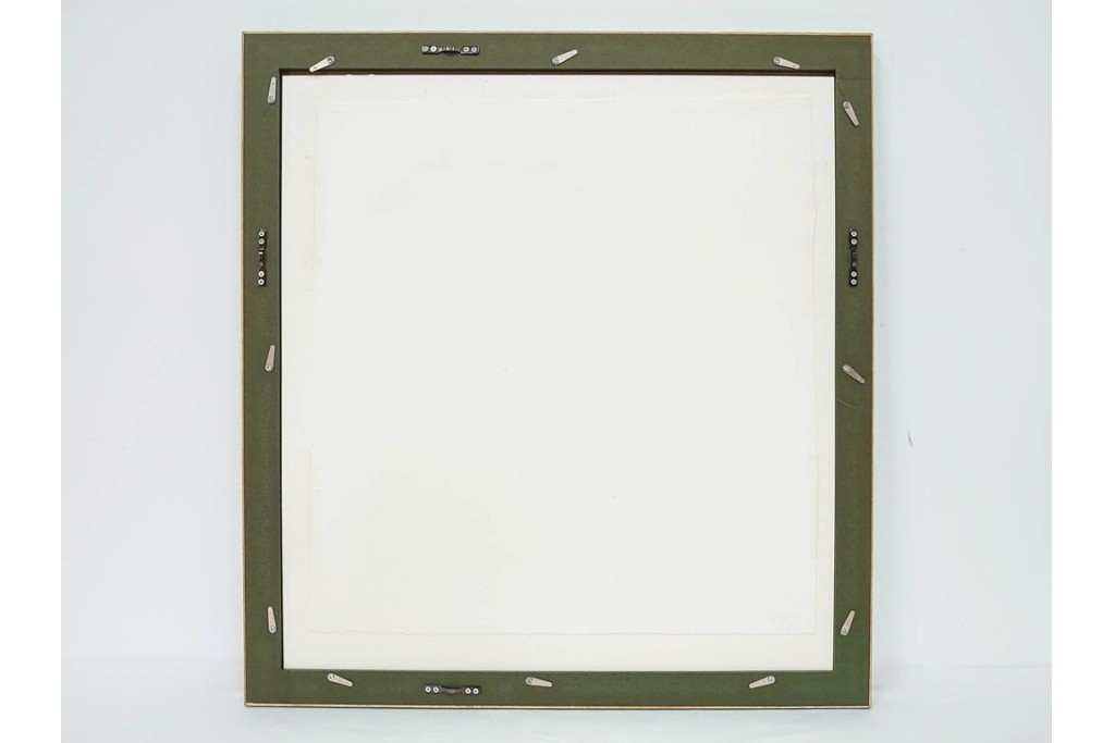 真作　サイン&メッセージ入り　リチャード・スペア(Richard Spare)　3/75　ドライポイント(銅版画)・水彩画　「Hearts and Flowers(ハートと花)」　外箱付き　(R-087300)