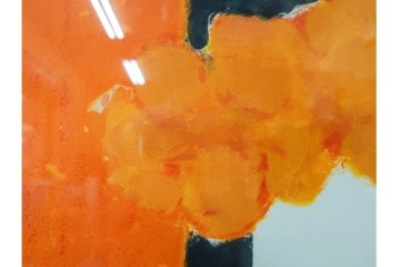 真作　1994年制作　ベルナール・カトラン(Bernard Cathelin)　13/75　「インドバラとゼラニウム」　サイン付きのリトグラフ　証明書・外箱付き　(R-087302)