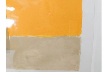 真作　1994年制作　ベルナール・カトラン(Bernard Cathelin)　13/75　「インドバラとゼラニウム」　サイン付きのリトグラフ　証明書・外箱付き　(R-087302)