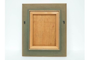 真作　田中実　水彩画　F6号　「印度の服」　異国情緒漂う女性を描いた絵画　外箱付き　(R-087303)