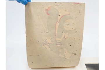 真作　明治期　楊洲周延　「千代田之大奥 おたち退」　勇ましい奥女中の姿が印象的な木版画の浮世絵　3枚続　(R-087305)