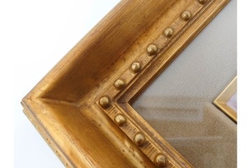 真作　鍋井克之　パステル画　「潮岬の灯台」　海辺の灯台を描いた絵画　外箱付き　(R-087312)