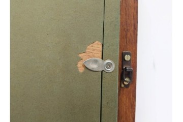 真作　大歳敏秋　油彩　忠臣蔵?　凛とした表情が印象的な絵画　外箱付き　(R-087313)