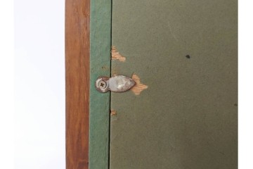 真作　大歳敏秋　油彩　忠臣蔵?　凛とした表情が印象的な絵画　外箱付き　(R-087313)