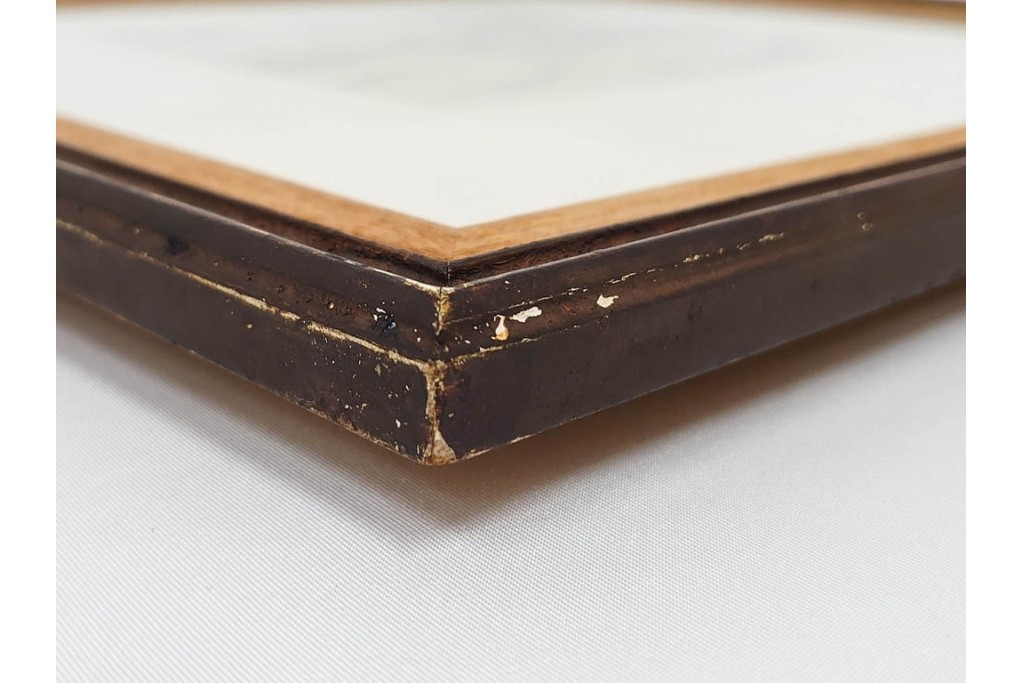 真作　サイン入り　モーリス・ド・ヴラマンク　エッチング　「風景」　街並みを描いた絵画　外箱付き　(R-087314)