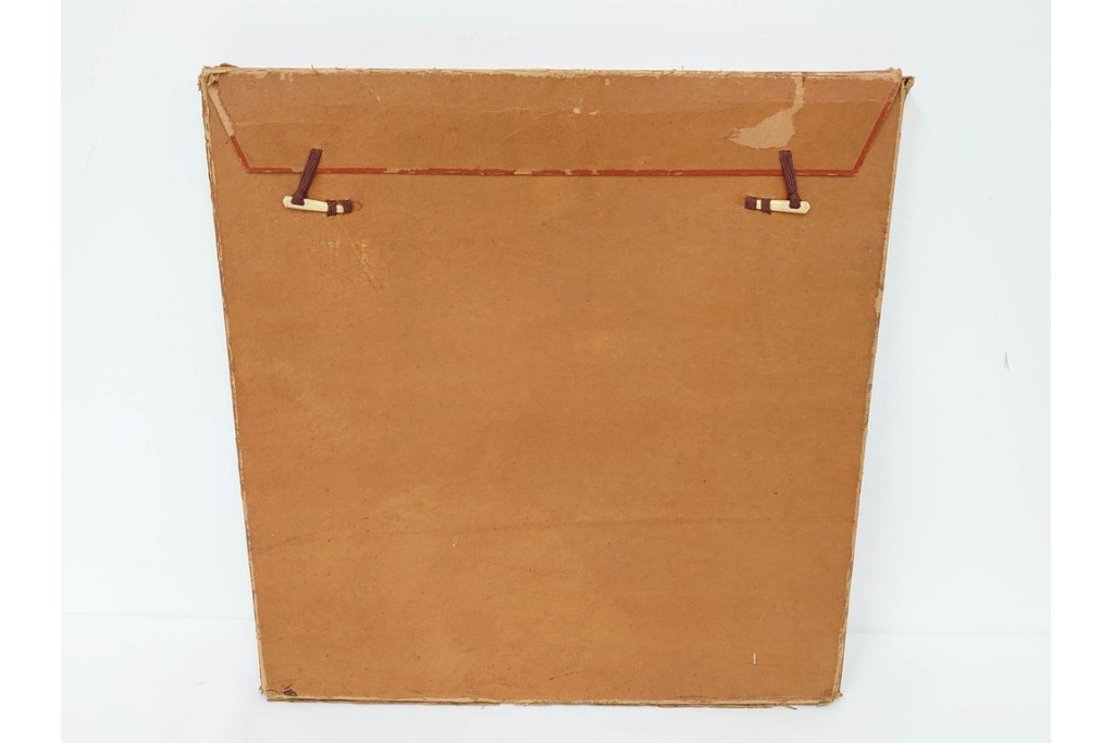 真作　サイン入り　モーリス・ド・ヴラマンク　エッチング　「風景」　街並みを描いた絵画　外箱付き　(R-087314)