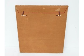 真作　サイン入り　モーリス・ド・ヴラマンク　エッチング　「風景」　街並みを描いた絵画　外箱付き　(R-087314)