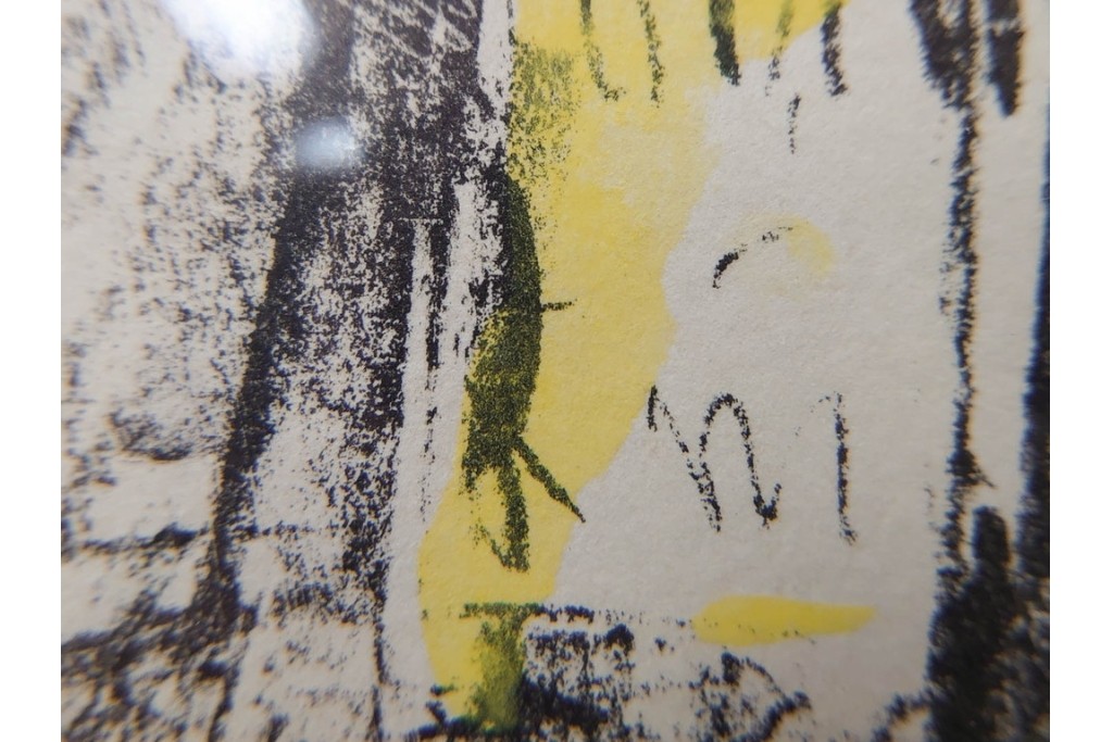 真作　1967年　サイン入り　荻須高徳　30/40　「風景」　メニルモンタンの一角を描いたリトグラフ　外箱付き　(R-087315)