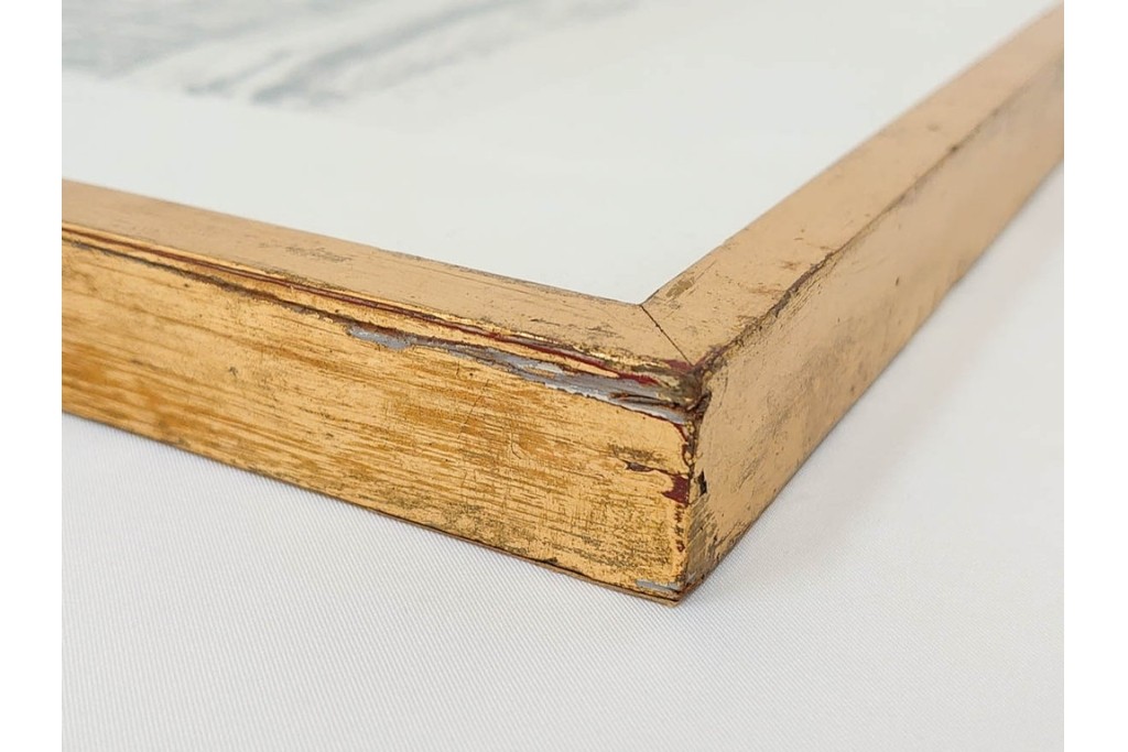 真作　1967年　サイン入り　荻須高徳　30/40　「風景」　メニルモンタンの一角を描いたリトグラフ　外箱付き　(R-087315)