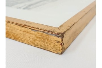 真作　1967年　サイン入り　荻須高徳　30/40　「風景」　メニルモンタンの一角を描いたリトグラフ　外箱付き　(R-087315)