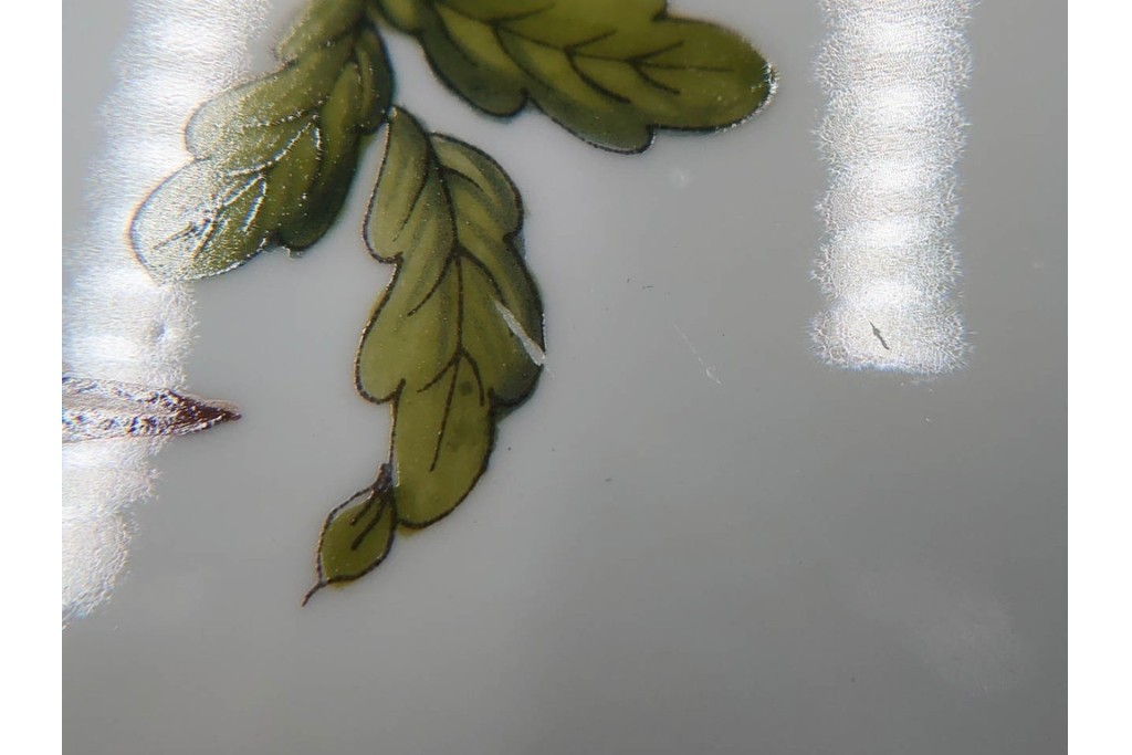 ハンガリー　ヘレンド(HEREND)　ロスチャイルド・バードシリーズ　上品なプレートとナプキンリングのセット　(R-087317)