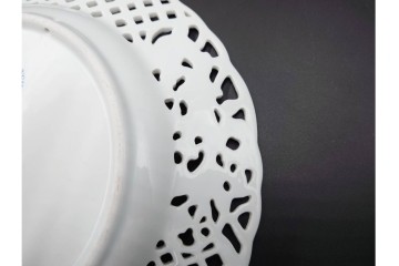 ハンガリー　ヘレンド(HEREND)　ロスチャイルド・バードシリーズ　上品なプレートとナプキンリングのセット　(R-087317)