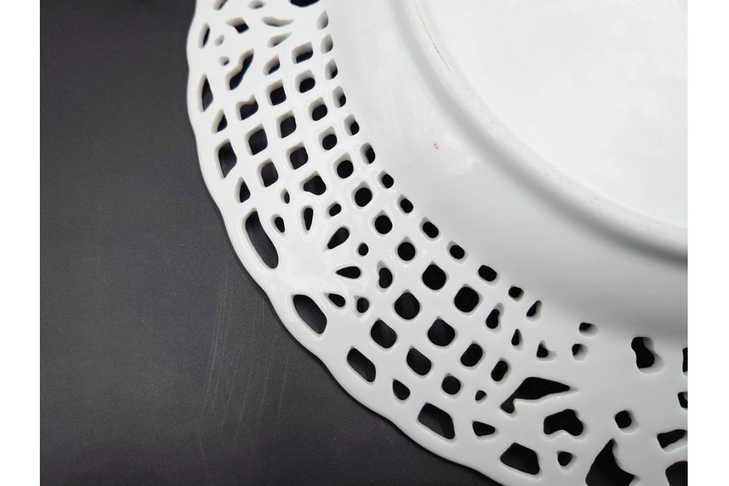 ハンガリー　ヘレンド(HEREND)　ロスチャイルド・バードシリーズ　上品なプレートとナプキンリングのセット　(R-087317)