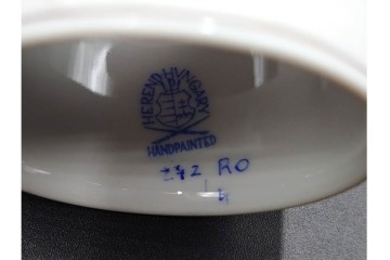 ハンガリー　ヘレンド(HEREND)　ロスチャイルド・バードシリーズ　上品なプレートとナプキンリングのセット　(R-087317)