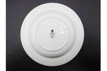 イギリス　WEDGWOOD(ウェッジウッド)　直径約23cm　ワイルドストロベリーシリーズのプレート6枚セット　(R-087318)