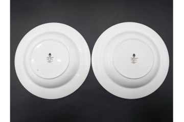 イギリス　WEDGWOOD(ウェッジウッド)　直径約23cm　ワイルドストロベリーシリーズのプレート6枚セット　(R-087318)