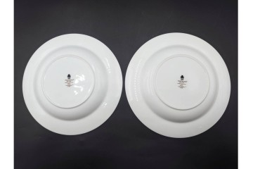 イギリス　WEDGWOOD(ウェッジウッド)　直径約23cm　ワイルドストロベリーシリーズのプレート6枚セット　(R-087318)