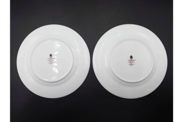 イギリス　WEDGWOOD(ウェッジウッド)　直径約21cm　ワイルドストロベリーシリーズのプレート6枚セット　(R-087319)