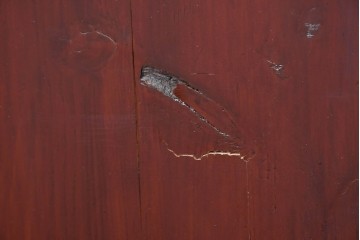 和製アンティーク　前面欅(ケヤキ)材　木目が魅力の五丁引き庄内箪笥　(R-087320)