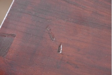 和製アンティーク　前面欅(ケヤキ)材　木目が魅力の五丁引き庄内箪笥　(R-087320)