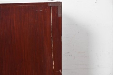 和製アンティーク　前面欅(ケヤキ)材　木目が魅力の五丁引き庄内箪笥　(R-087320)