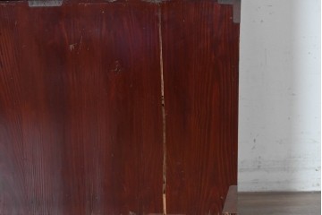 和製アンティーク　前面欅(ケヤキ)材　木目が魅力の五丁引き庄内箪笥　(R-087320)