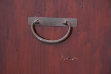 和製アンティーク　前面欅(ケヤキ)材　木目が魅力の庄内箪笥ローチェスト　(R-087321)