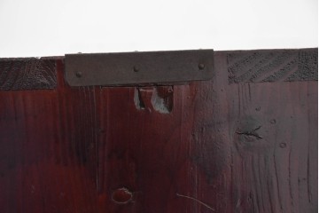 和製アンティーク　前面欅(ケヤキ)材　木目が魅力の庄内箪笥ローチェスト　(R-087321)