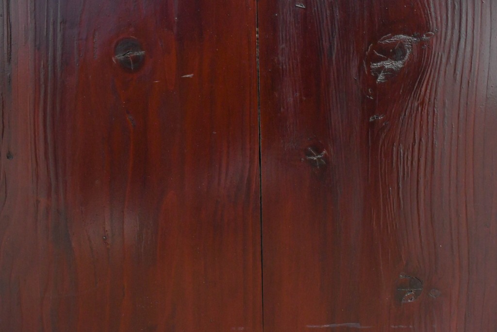 和製アンティーク　前面欅(ケヤキ)材　木目が魅力の庄内箪笥ローチェスト　(R-087321)