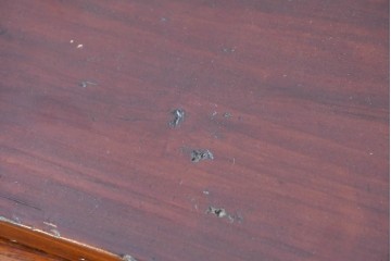 和製アンティーク　前面欅(ケヤキ)材　木目が魅力の庄内箪笥ローチェスト　(R-087321)