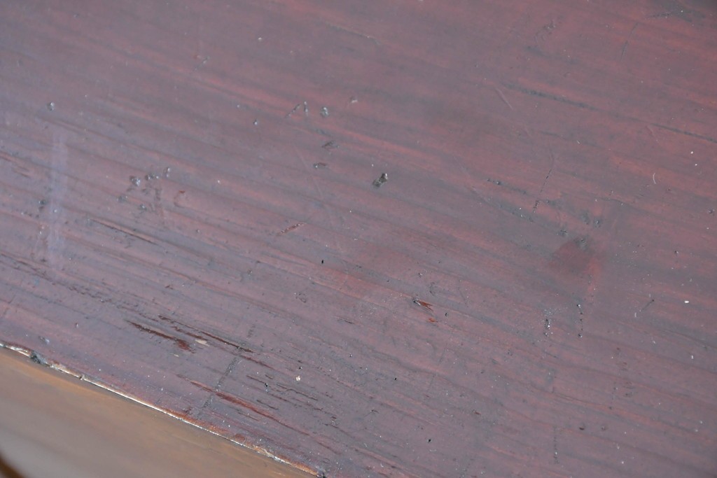 和製アンティーク　前面欅(ケヤキ)材　木目が魅力の庄内箪笥ローチェスト　(R-087322)