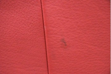 イタリアヴィンテージ　S'ACCOMODI(サコモディ)　赤が映えるミニマルデザインのキャスター付きオットマン　(R-087325)